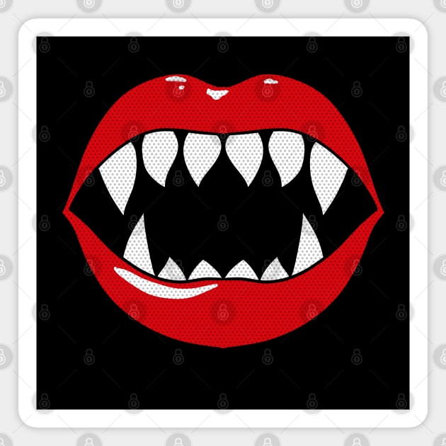 Vampire Teeths Magnet by nickbeta